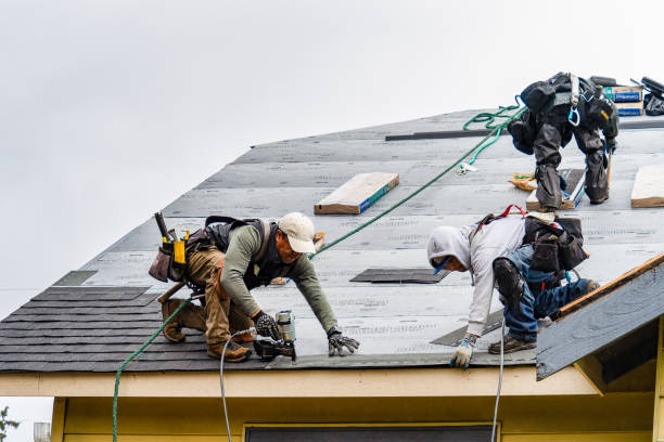 Professional Roofing technician working in Gladys, VA
